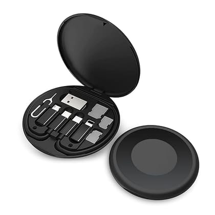 Mini Multi-Functional Fast Charging Data Cable Set  60W Multipurpose USB Cable Kit with Connectors & Storage Case