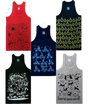 HAP Pack of 5 Boys 100% Cotton ( Multi Color )