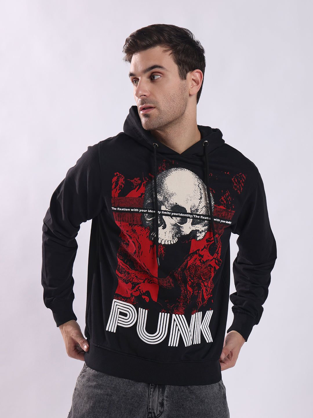 SKULL-TAPE Punk Black Sweatshirt-S / Black / SKULL-TAPE
