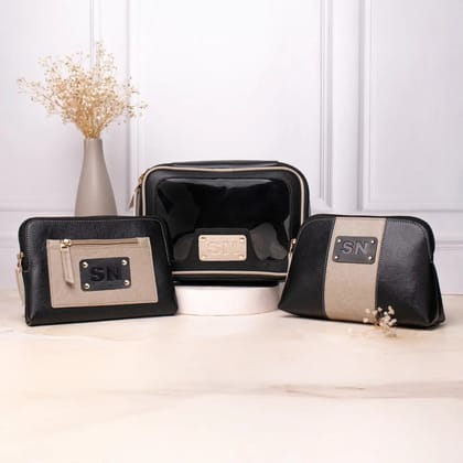 ULTIMATE VANITY KIT INITIALS - BLACK-Black