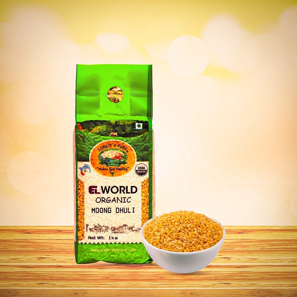 Elworld Agro & Organic Food Products Moong Split Washed 1Kg