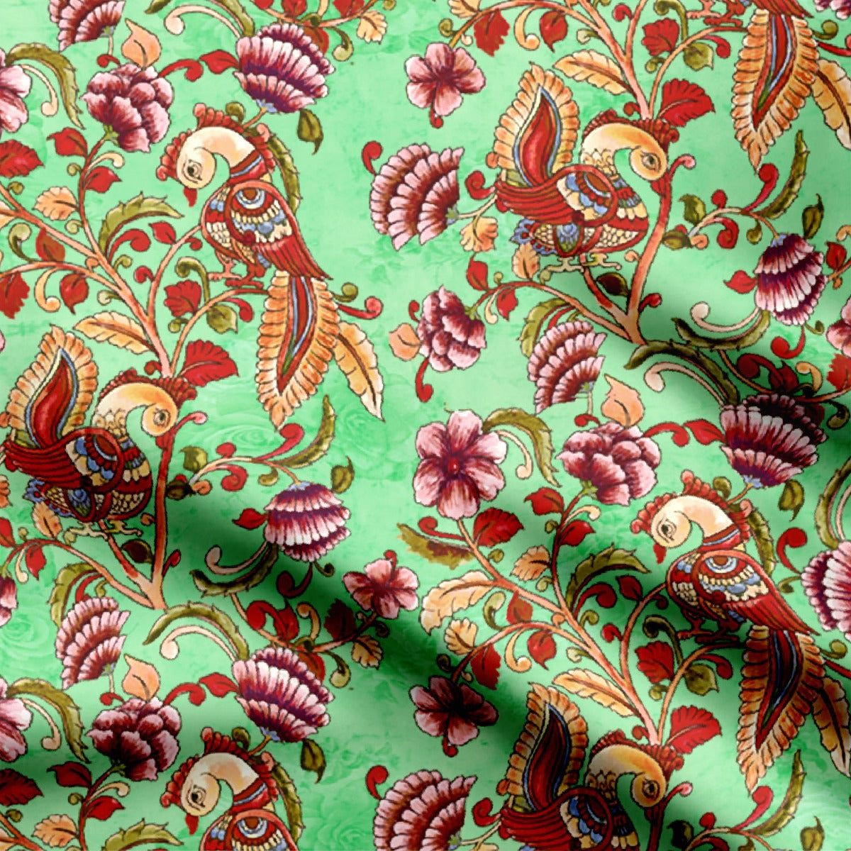 Green Peacock-Cotton