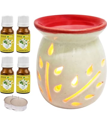 Peepalcomm Ceramic Aroma Oils & Diffusers Set - Pack of 7