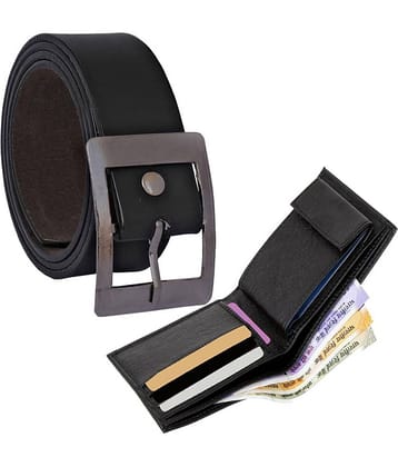 Loopa - PU Men's Belts Wallets Set ( Pack of 1 )