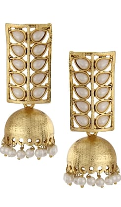 Chic Gold Plated Drop Earrings