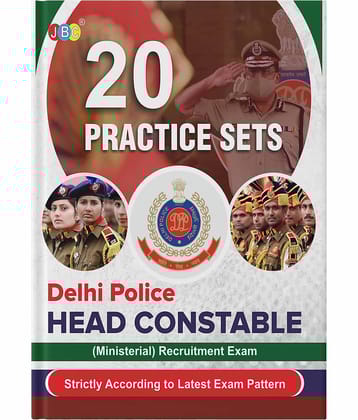 20 Practice Sets, English Delhi Police Head Constable Ministerial Recruitment Exam, Delhi Police Head Constable 2022