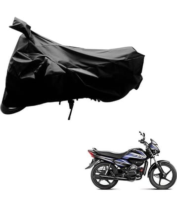 AutoRetail Dust Proof Two Wheeler Polyster Cover for Hero Splendor NXG (Mirror Pocket, Black Color)
