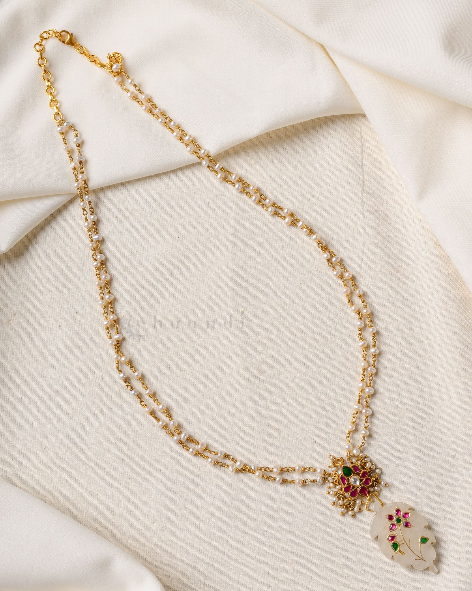 Gold Polish Silver Necklace CHN1679