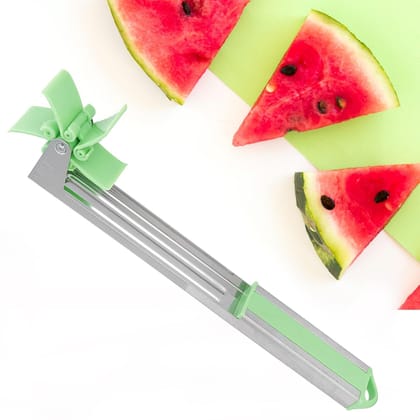 DHRUVINSRI Stainless Steel Watermelon Cutter Windmill Slicer & Peeler – Easy-to-Use Kitchen Tool for Effortless Fruit Slicing and Preparation at Home
