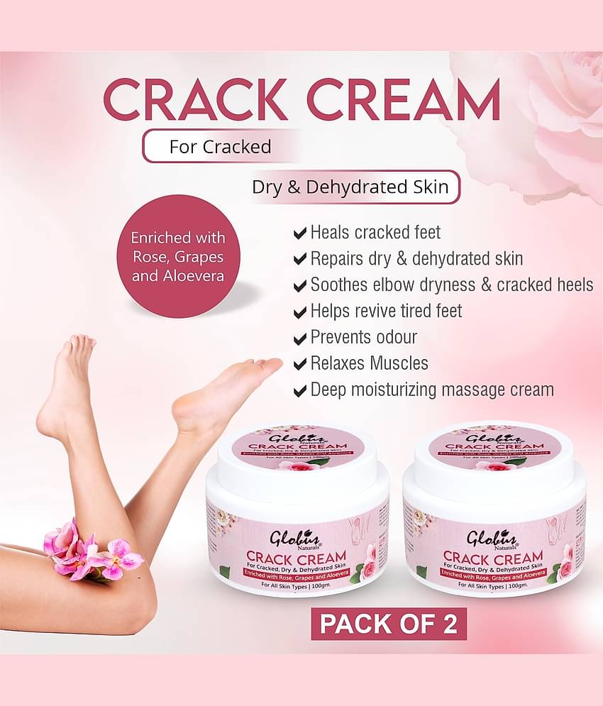 Globus Naturals Crack Cream, 100gm (Pack of 2)