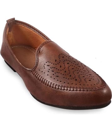 Anjaneya Creations Brown Men's Jutti