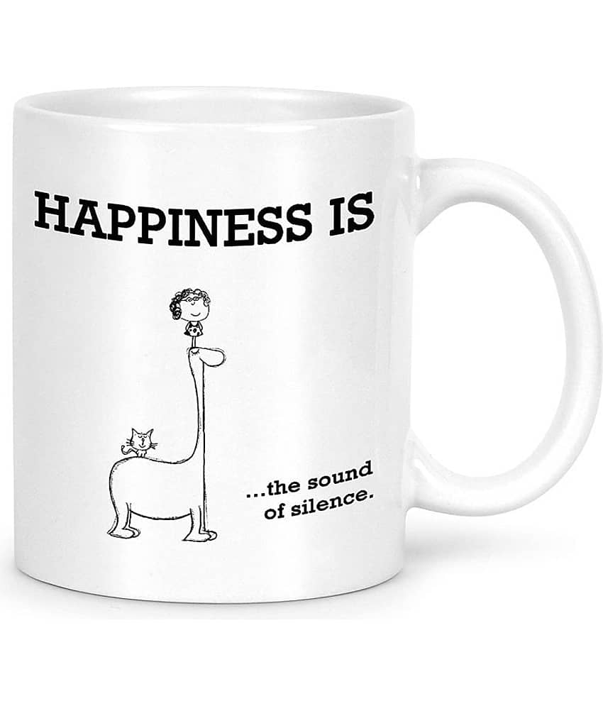 Idream Quote Printed Ceramic Coffee Mug 1 Pcs 330 mL