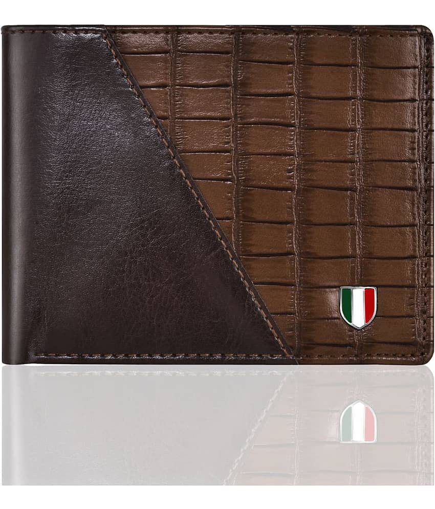GIOVANNY Leather Brown Casual Regular Wallet