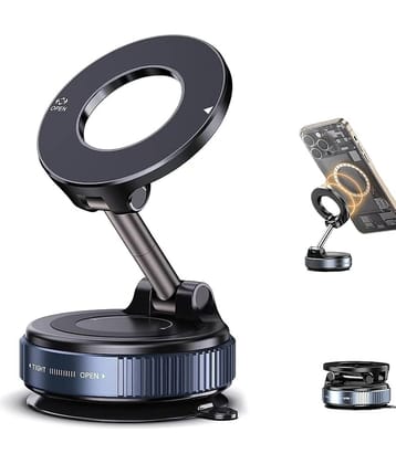 SKYVILLA Dashboard & Windshield Magnetic Car Mobile Holder - Black