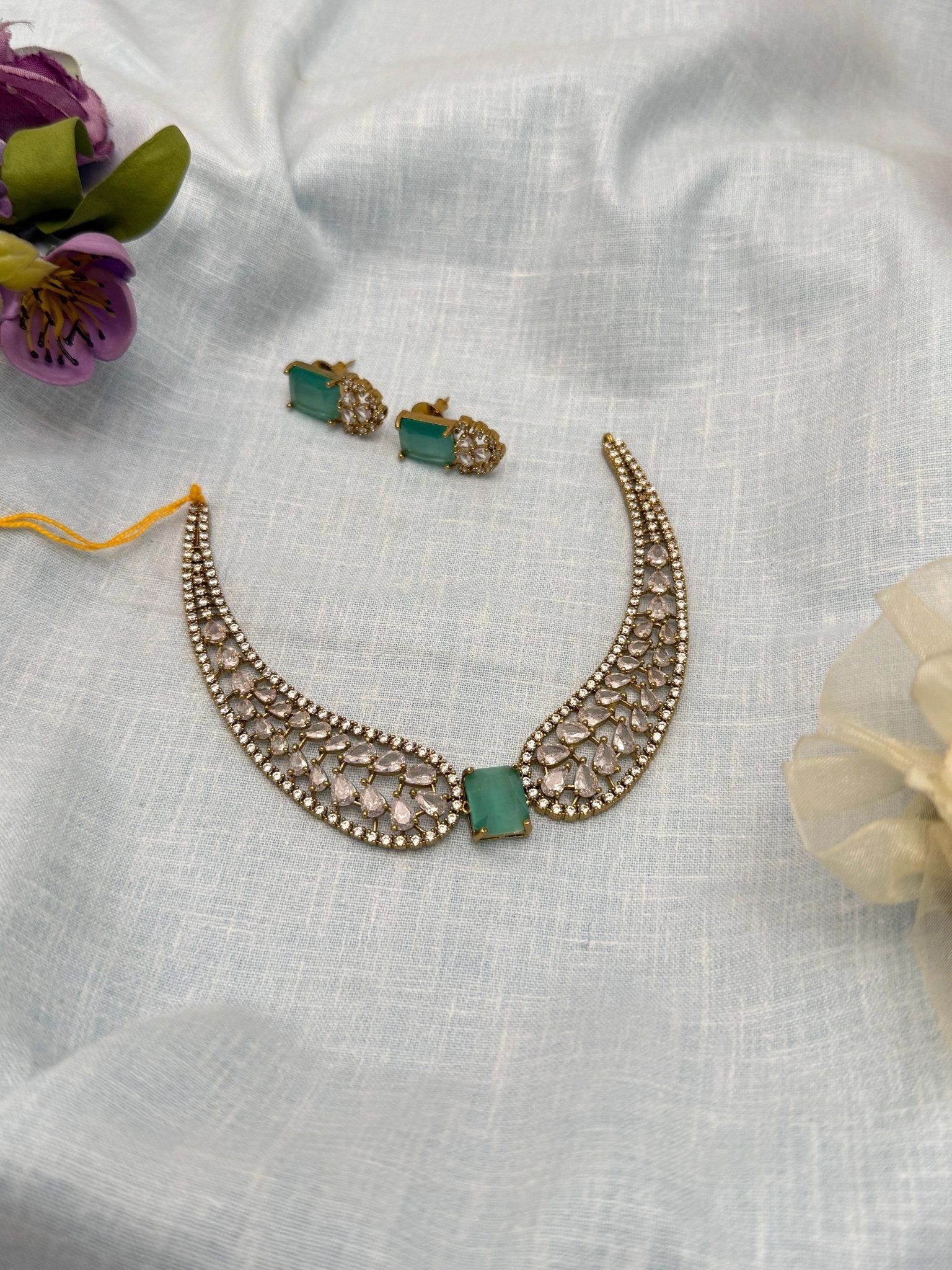Victorian Choker Necklace Set 215