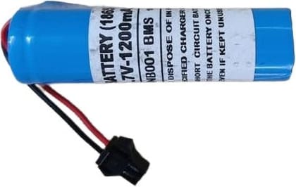NOVEL 3.7V 1800mAh 18650 Lithium-Ion Rechargeable Battery with Wire | Compatible with RC Toys, Emergency Lamps, Portable Speakers and Small Electronics