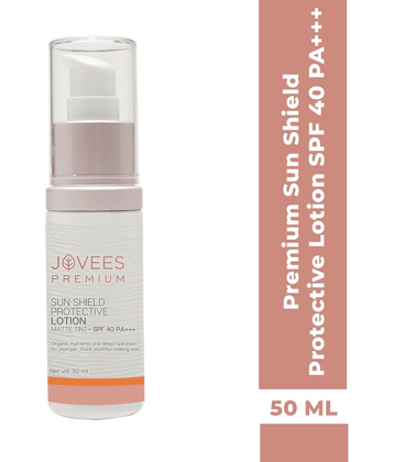Jovees Premium Sun Shield Matte Tint SPF 40 PA++ Protective Lotion Oil Free, 50ml (Pack of 1)