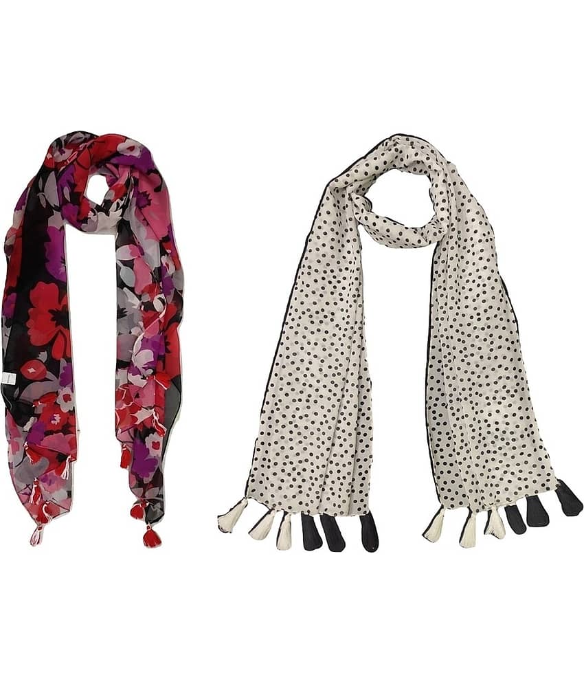 stolevilla Multi Printed Poly Cotton Yarn Stoles