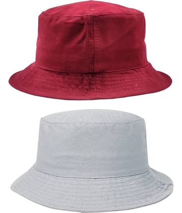 Zacharias - Multi Color Cotton Men's Hat ( Pack of 2 )