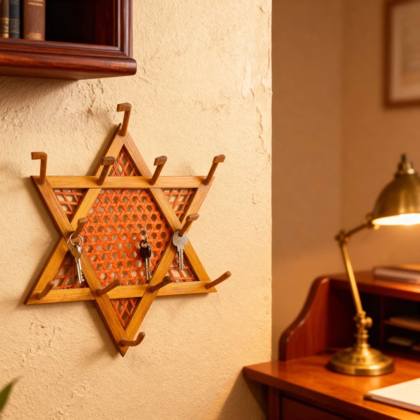 Tisser Brown Wooden Wall Key Holder – Premium Handcrafted Eco-Friendly Product
