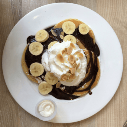Banana nutella pancake