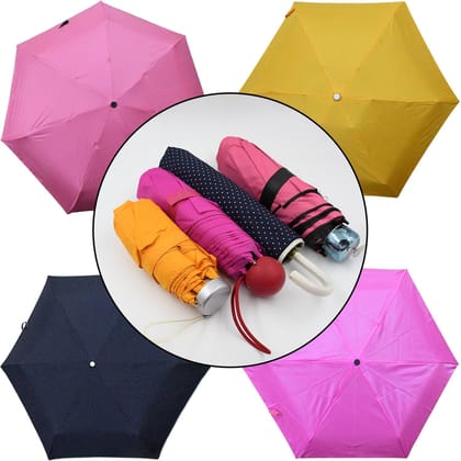 Umbrella Summer Sun and Rain Protection&nbsp;Foldable Cute Umbrella || UV Protection Rain Sun Umbrella || Travel Accessories || Umbrella for Children, Girls, and Boys (1 Pc / Mix Color / Design)