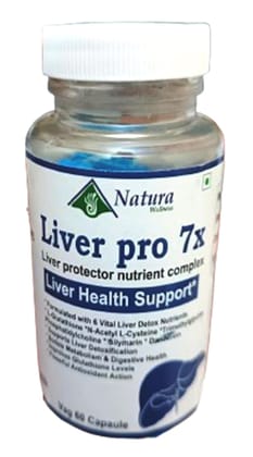 Liver Pro 7X Liver Health Support Supplement, Detox Support Formula, 60 Capsules, Natural Ingredients