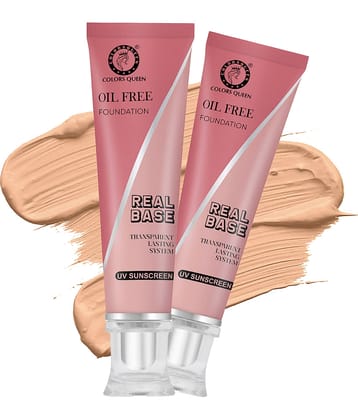 Colors Queen Real Base Oil Free Foundation Combo 2 (Natural)