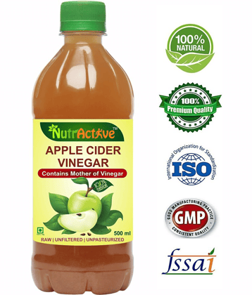 NutrActive Apple Cider Vinegar w/ Mother Nutrition Drink Liquid 500 ml Green Apple