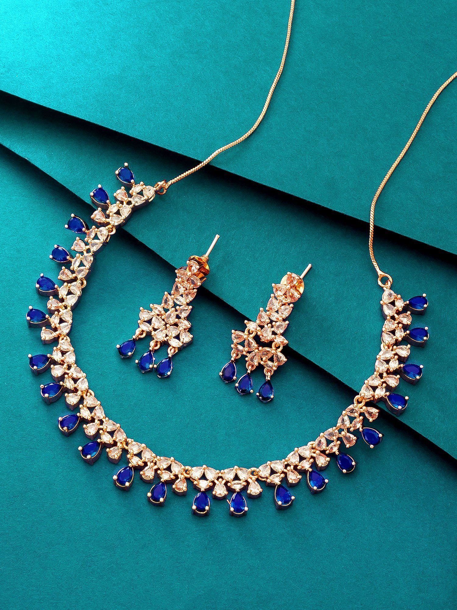 Morison Golden Bliss Necklace and Earrings Set Luxury in Every Detail