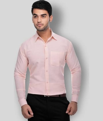 DESHBANDHU DBK - Peach Cotton Regular Fit Men's Formal Shirt (Pack of 1)