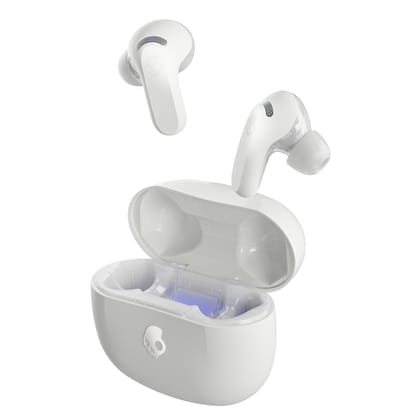 Skullcandy Rail ANC Wireless Earbuds with Mic - Active Noise Cancelling, 97 dB Multipoint Pairing, 27Hr Battery, Skull-iQ App, Tile Tracking Bone Skullcandy Rail ANC Wireless Earbuds with Mic - Active Noise Cancelling, 97 dB Multipoint Pairing, 27Hr Batt