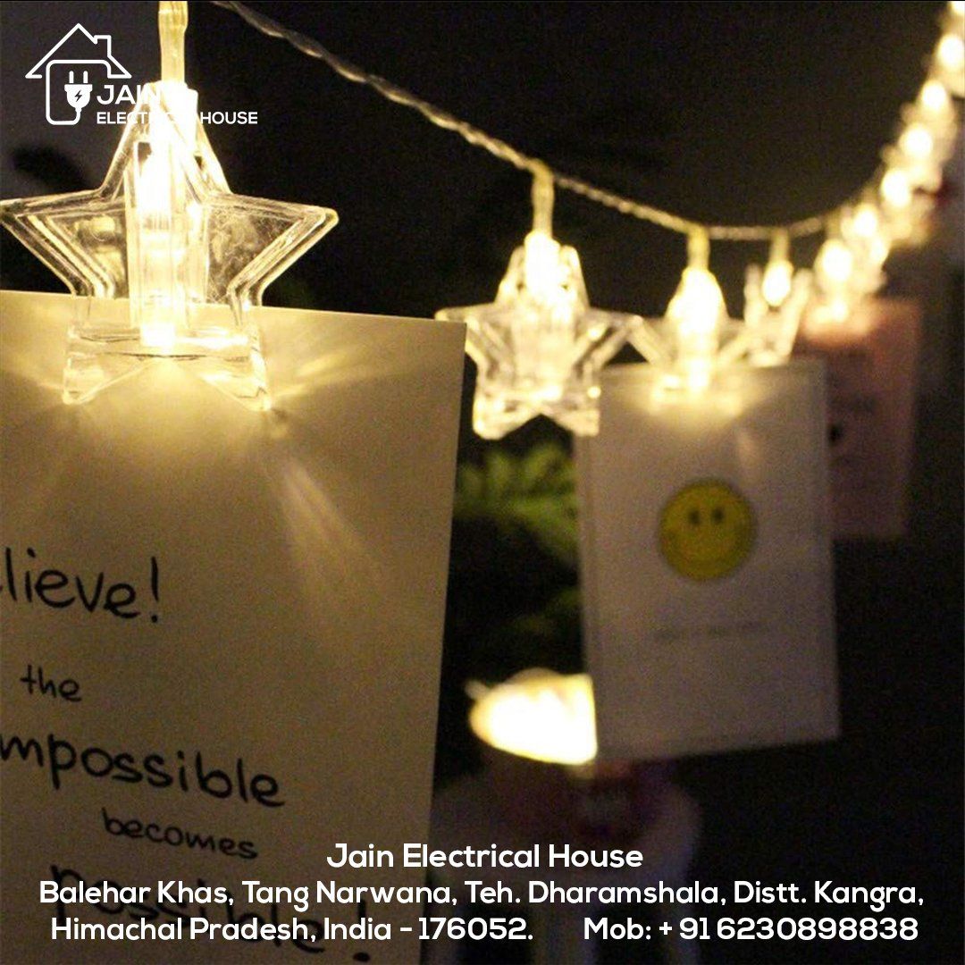 Star Photo Clip String Light - White LED