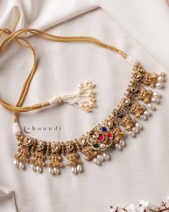 Gold Polish Silver Necklace CHN1610