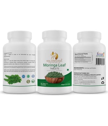 GOLDENACACIA HERRBALS Moringa leaf 1000mg 90 Tablets 1 no.s