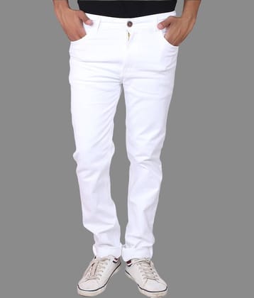 x20 Slim Fit Solid Men's Jeans - White ( Pack of 1 )