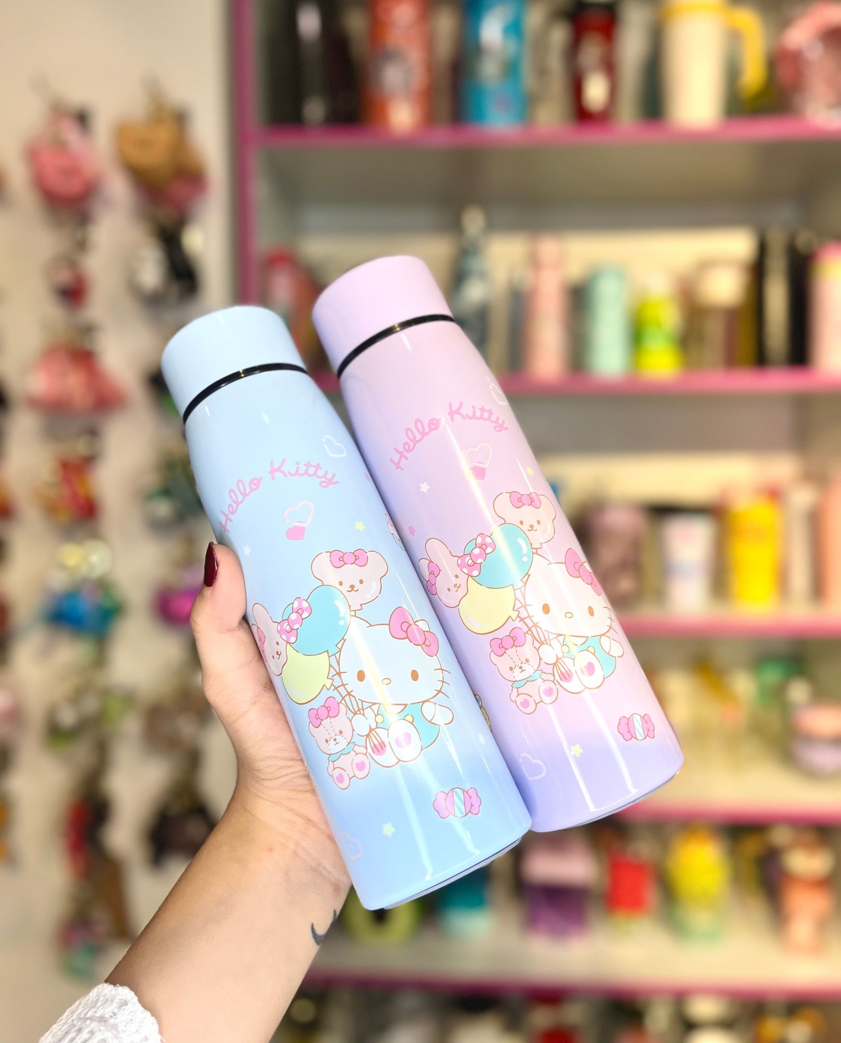 Hello Kitty Steel Bottle | Cute Kitty Bottle (1pc)-Yellow
