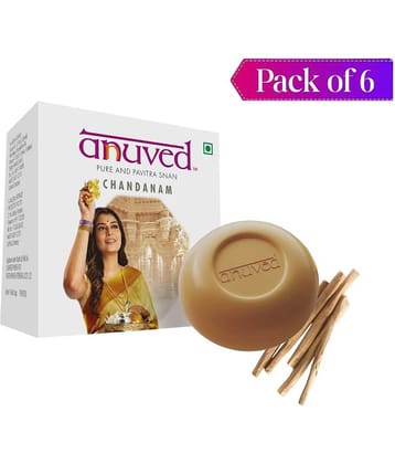 Anuved Freshness for skin brightening & moisturizing. Bathing Bar for All Skin Type ( Pack of 6 )