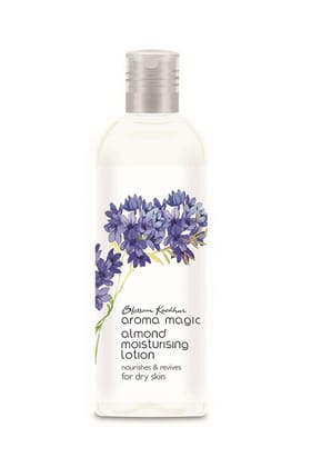 Aroma Magic Almond Moisturising Lotion SPF 15| for 24H nourishment |Moisturizes & revives skin| lotus leaf extracts, jojoba oils, geranium & rose essential oils| Daily Use for Dry Skin - 200ml Aroma Magic Almond Moisturising Lotion SPF 15| for 24H nouris