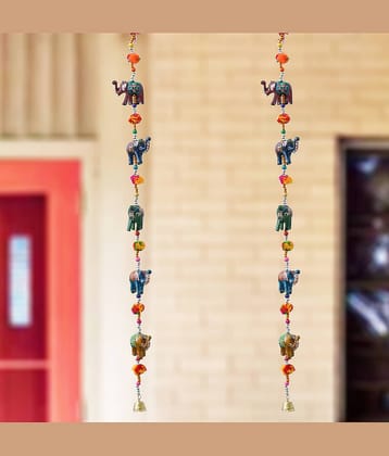 FASHION BIZZ Traditional Door Hanging 3 ft Multi ( Pack of 1 )