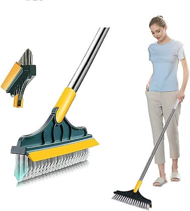 Bathroom Floor Cleaning Brush Scrubber Microfibre Wet and Dry Multicolor