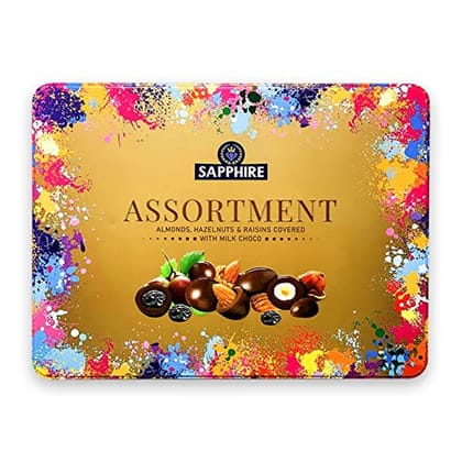 Sapphire Chocolate Coated Nuts Gold Assorted, 350 gm 