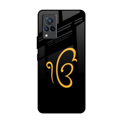 Luxury Fashion Initial Glass Case for Vivo V21