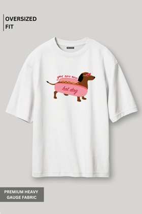 Hot Dog - Oversized T-Shirt-XS