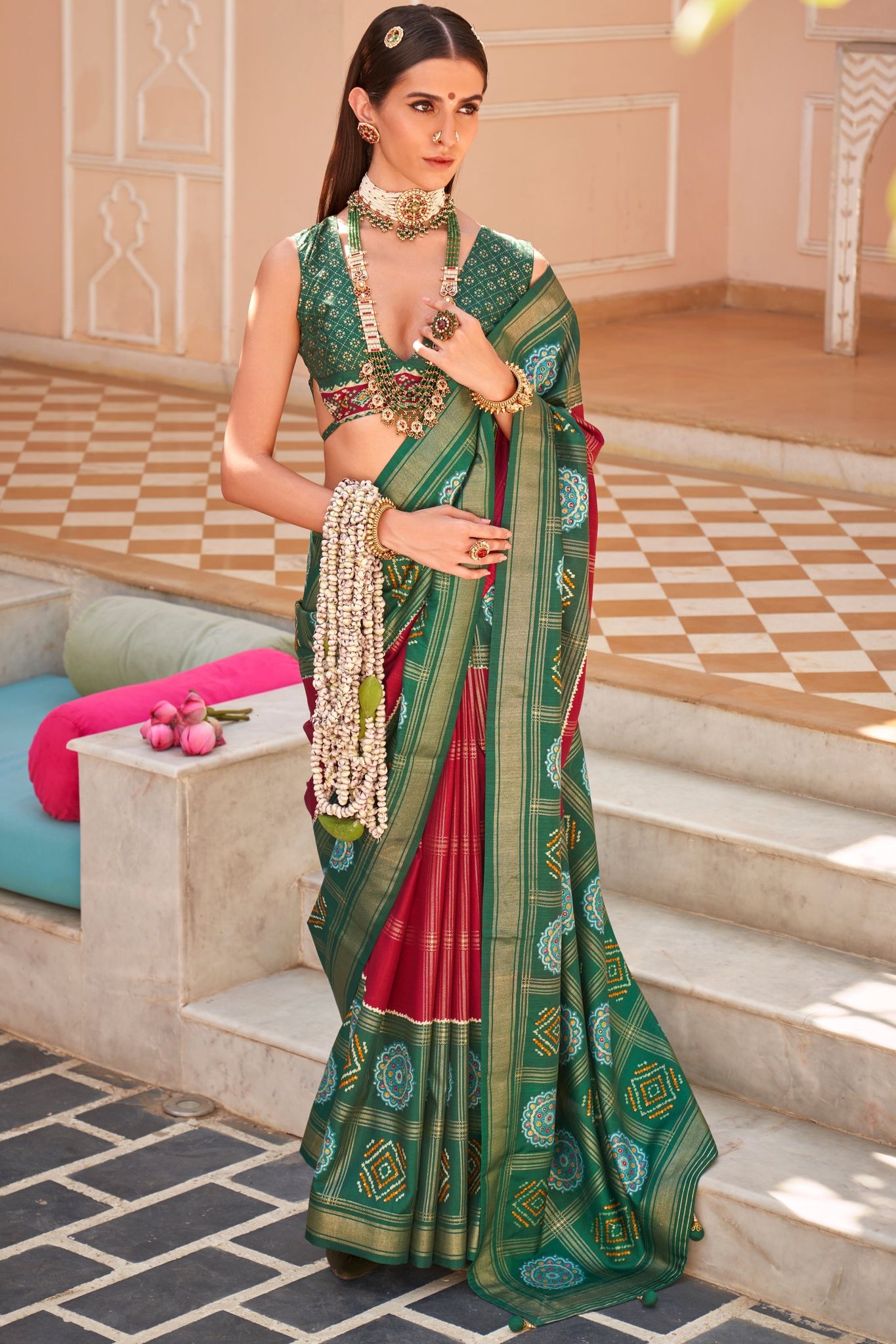 Red Silk Patola Saree
