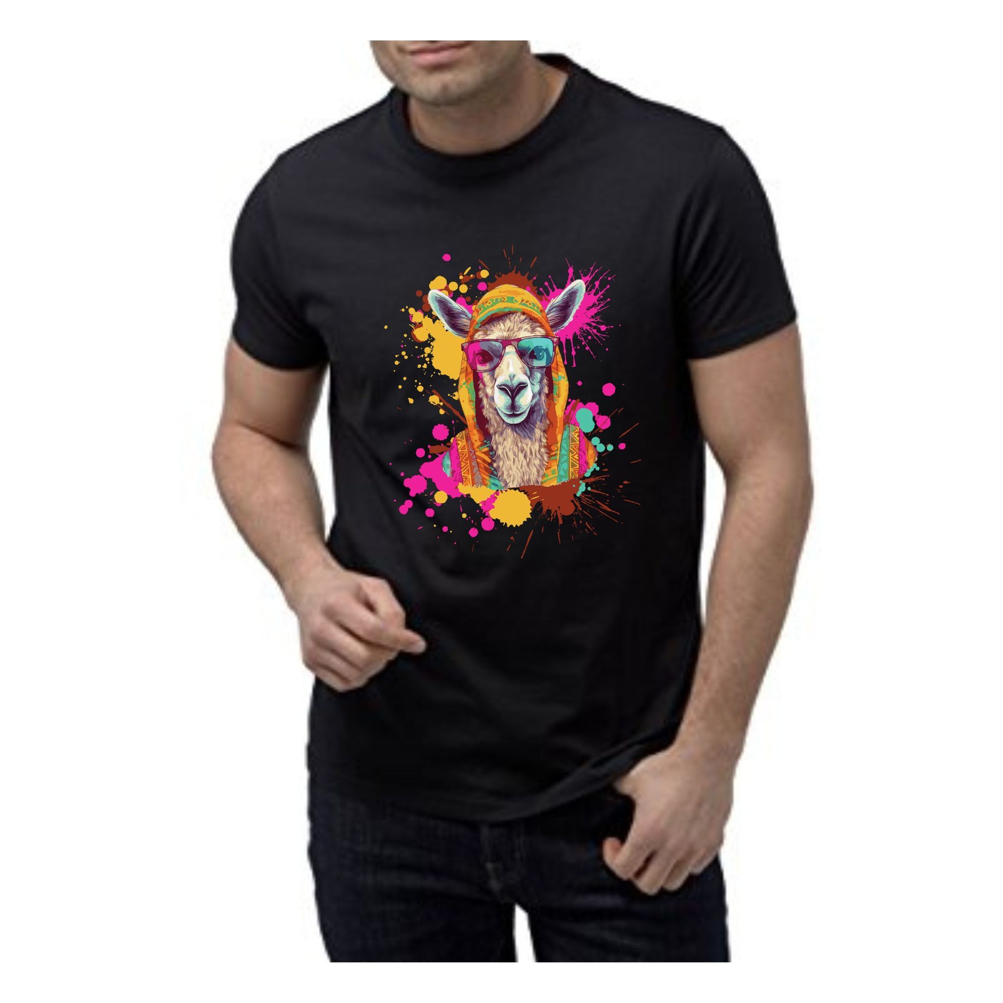 Trishoolin SSHAYU Printed T-Shirt | Design 10200MB | Regular Fit | Crew Neck / Round Neck Half Sleeve | Pack of 1