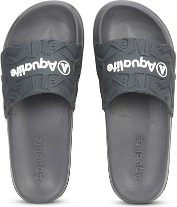 Aqualite White Men's Slide Flip Flop