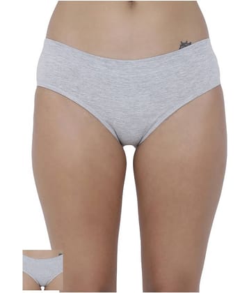 BASIICS By La Intimo Pack of 2 Cotton Women's Hipsters ( Multi Color )