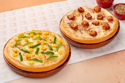 1+1 Veg Cheesy Pizza Mania