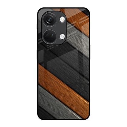 Tri Color Wood Glass Case for OnePlus Nord 3 5G